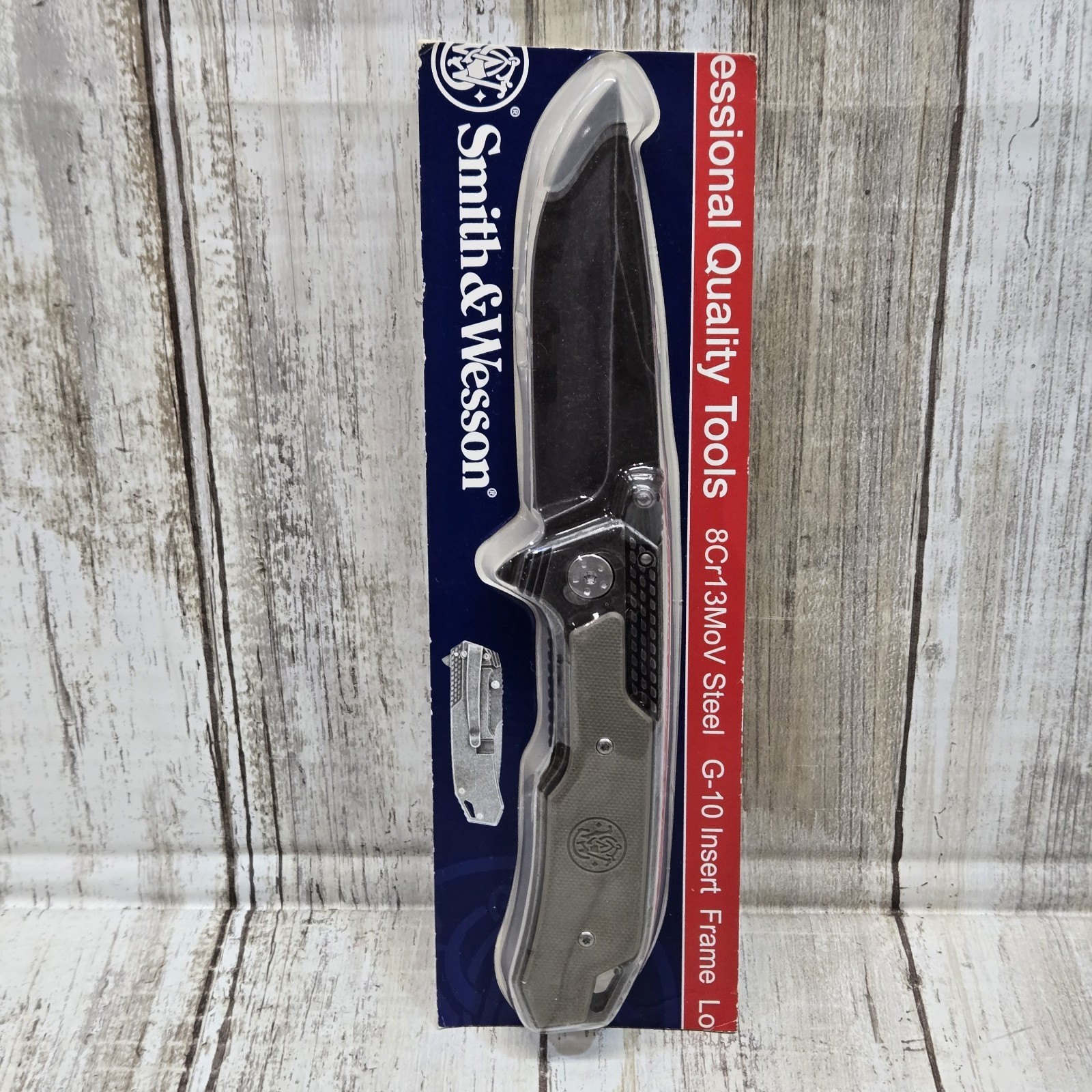 Smith & Wesson SW609 3.55" High Carbon Stainless Blade Liner Lock Folding Knife