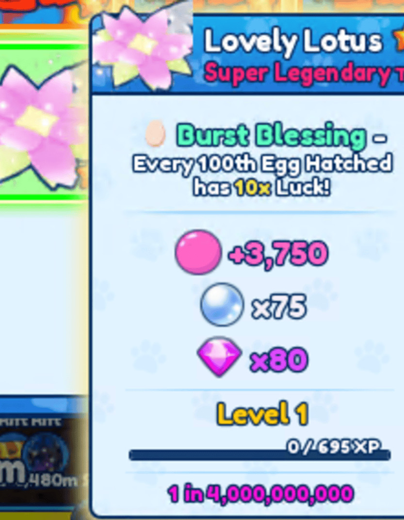BURST Blessing (SUPER LEGNDARY) | Bubble Gum Simulator Infinity - BGSI cheapest