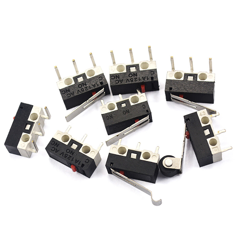 Micro Limit Switch 1A 125V Mouse Button 3-Pins PCB Momentary Push Micro Switche