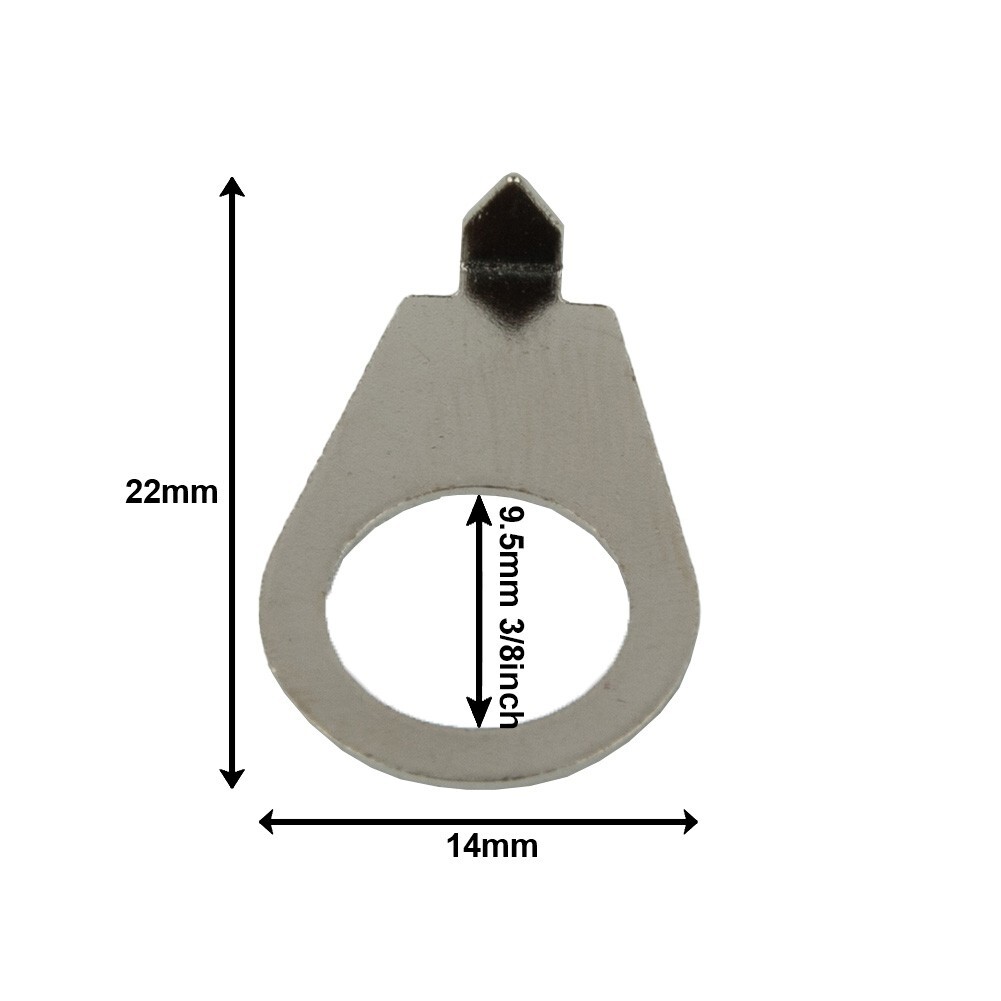 10Pcs Guitar Knobs Pointer Plate Indicator Washers for Gibson LP Electric Guitar