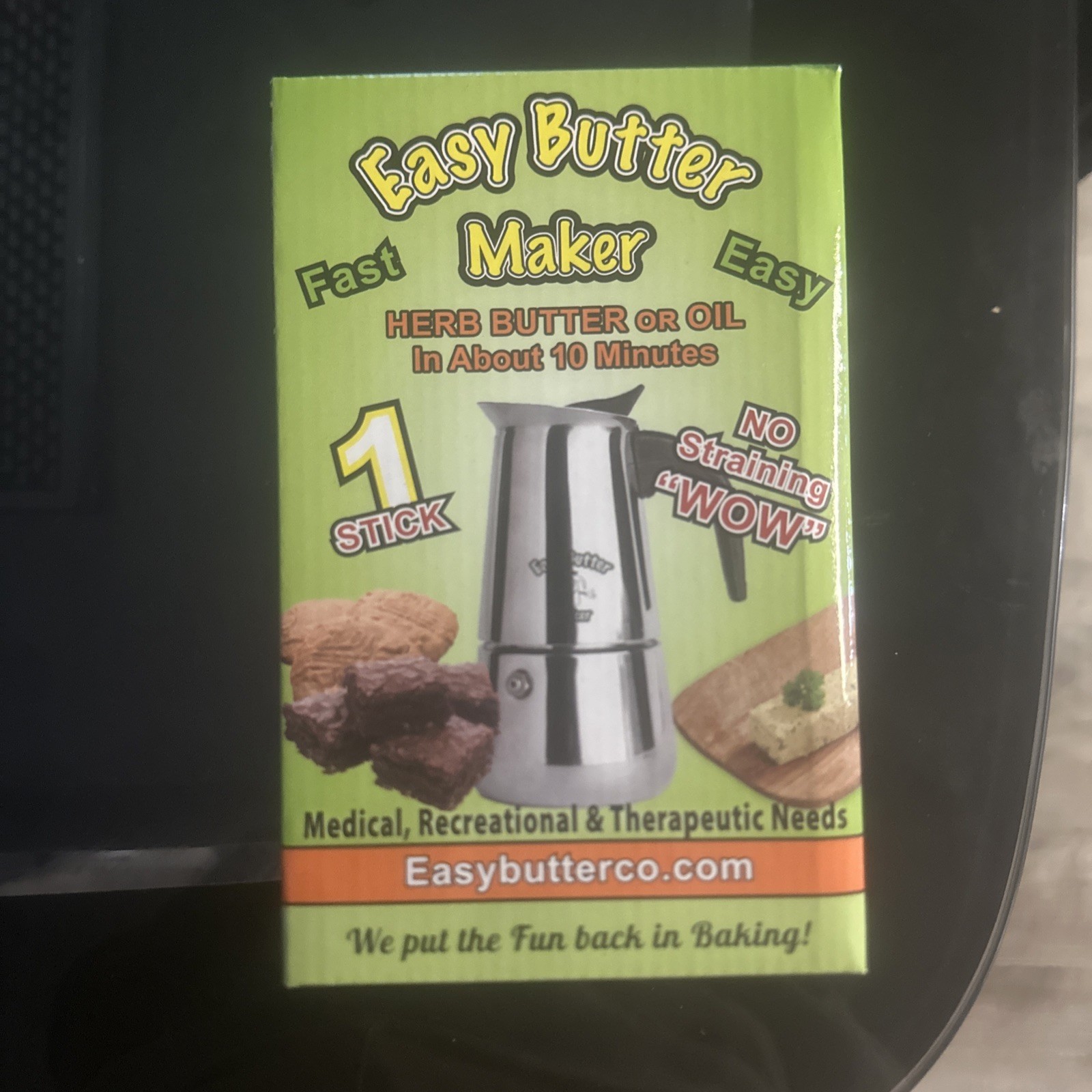 Easy Butter Maker 1 Stick butter Oil Infuser Extractor w/ Bag & Instructions