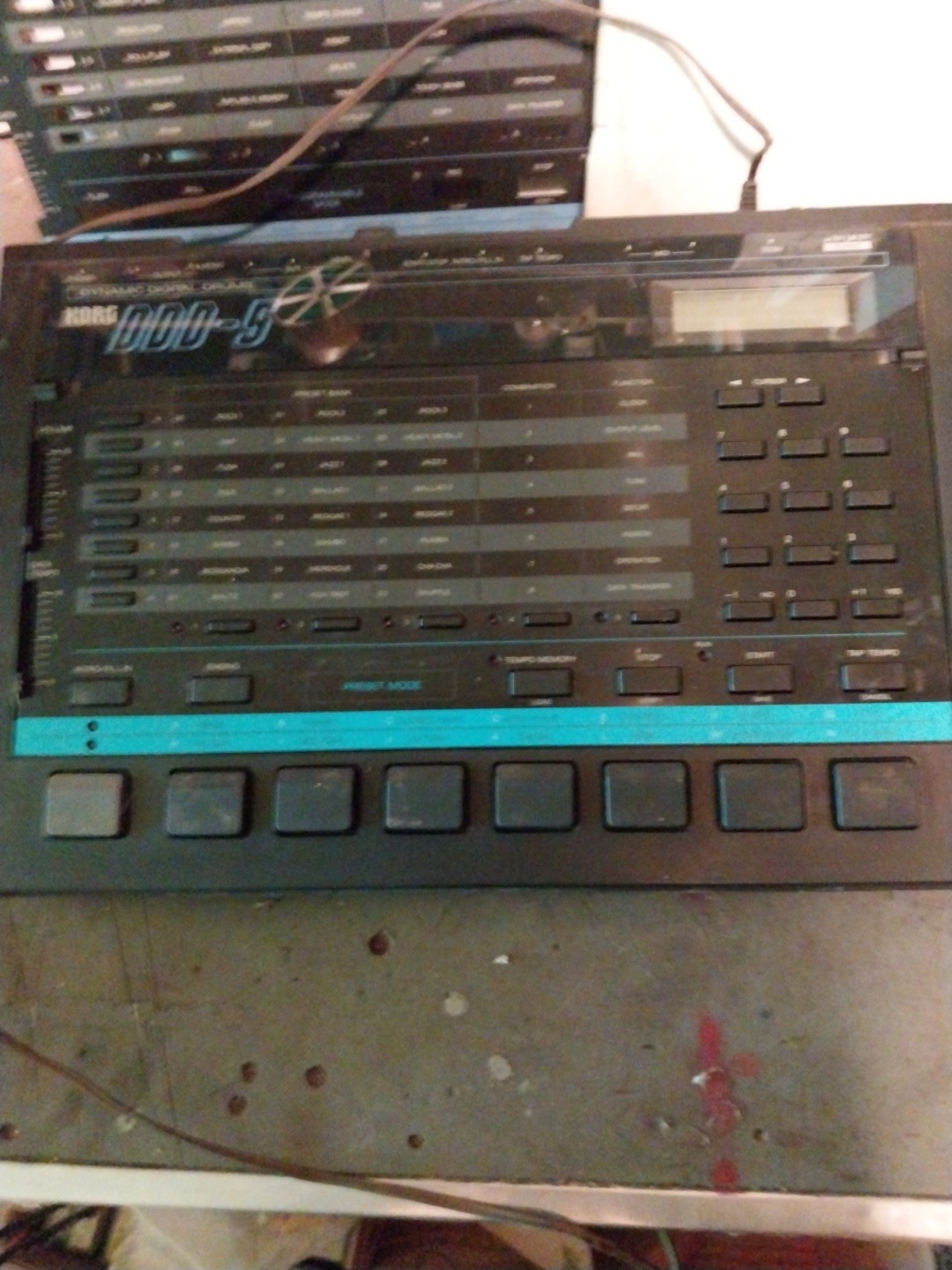 Korg DD5 dynamic digital drums With manual AC adapter both covers working Clean