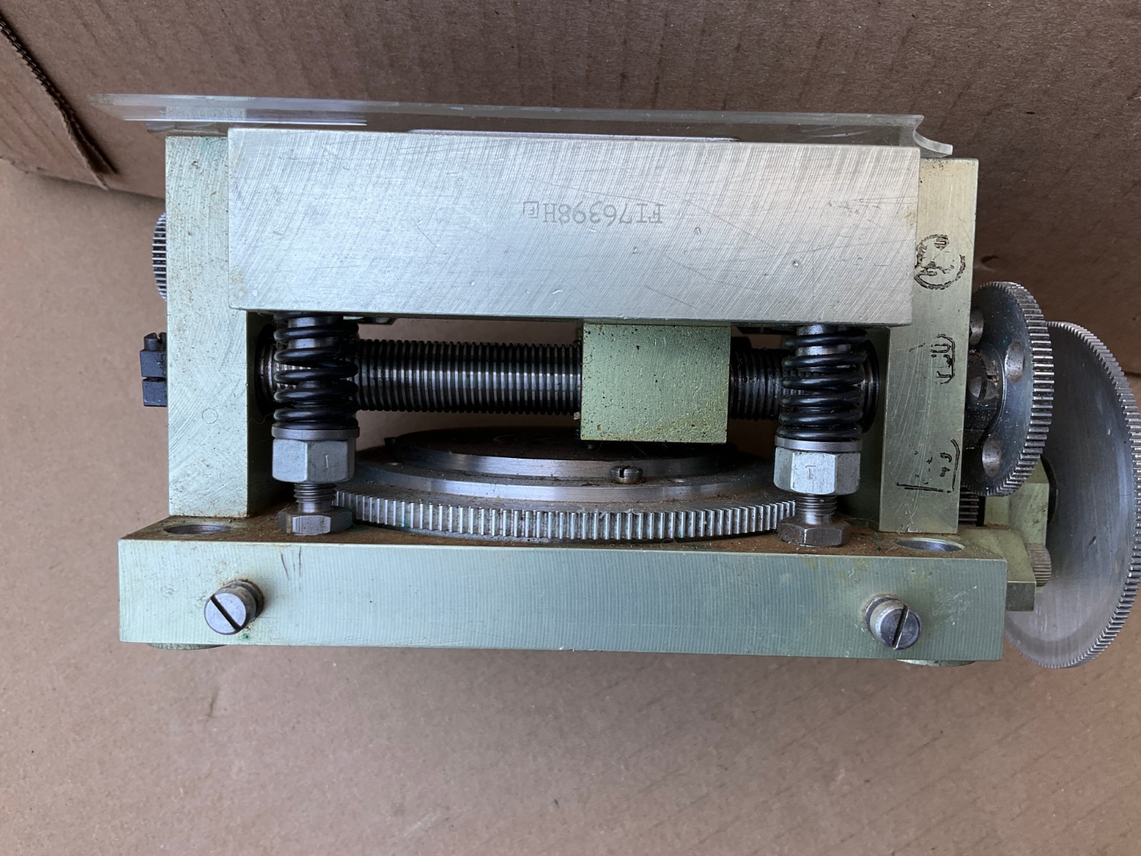 VTG Precision Gear Train with Steel Frame Engineers Tool Movie Editing UNIQUE!
