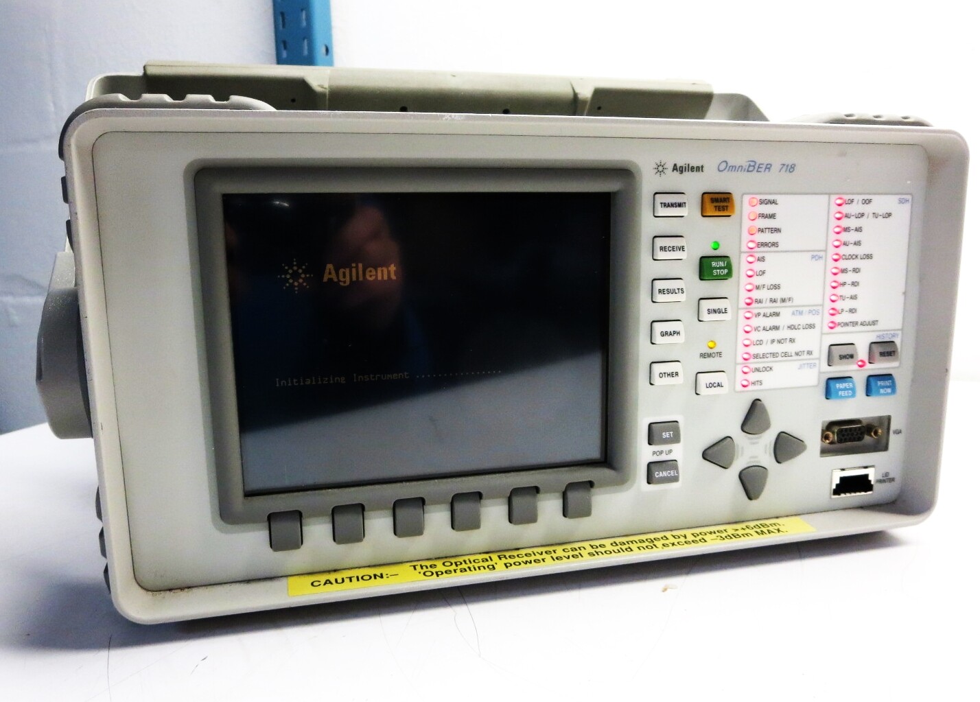 AGILENT 37718B OmniBer 718B Communications Performance AnalyzerW/ OPTIONS 001