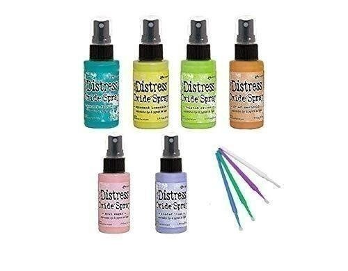 Purple Turtle Products Tim Holtz Distress Oxide Spray Bundle (6 Bottle Set)