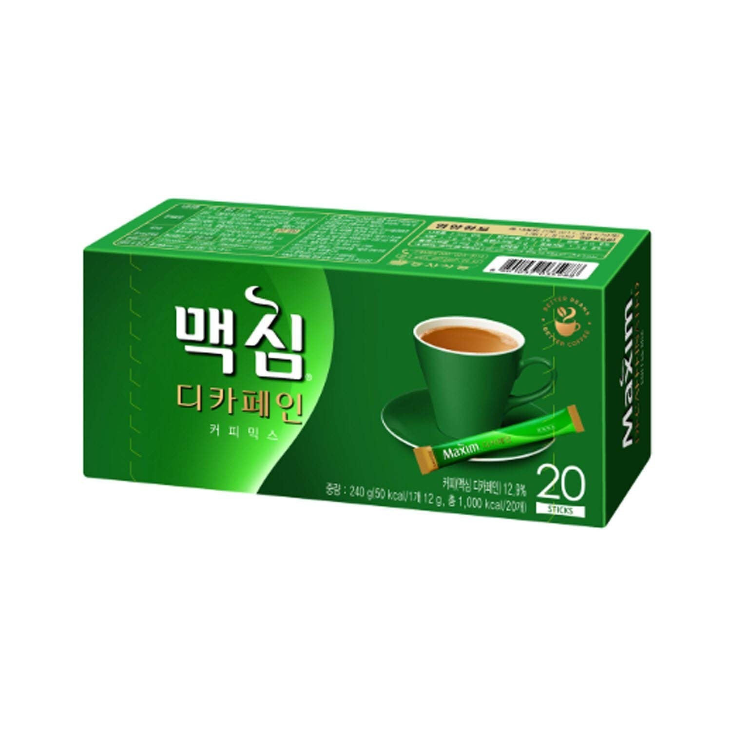 Maxim Decaf Coffee 20 Sticks 240g DONG SEO Green Instant Coffee Mix