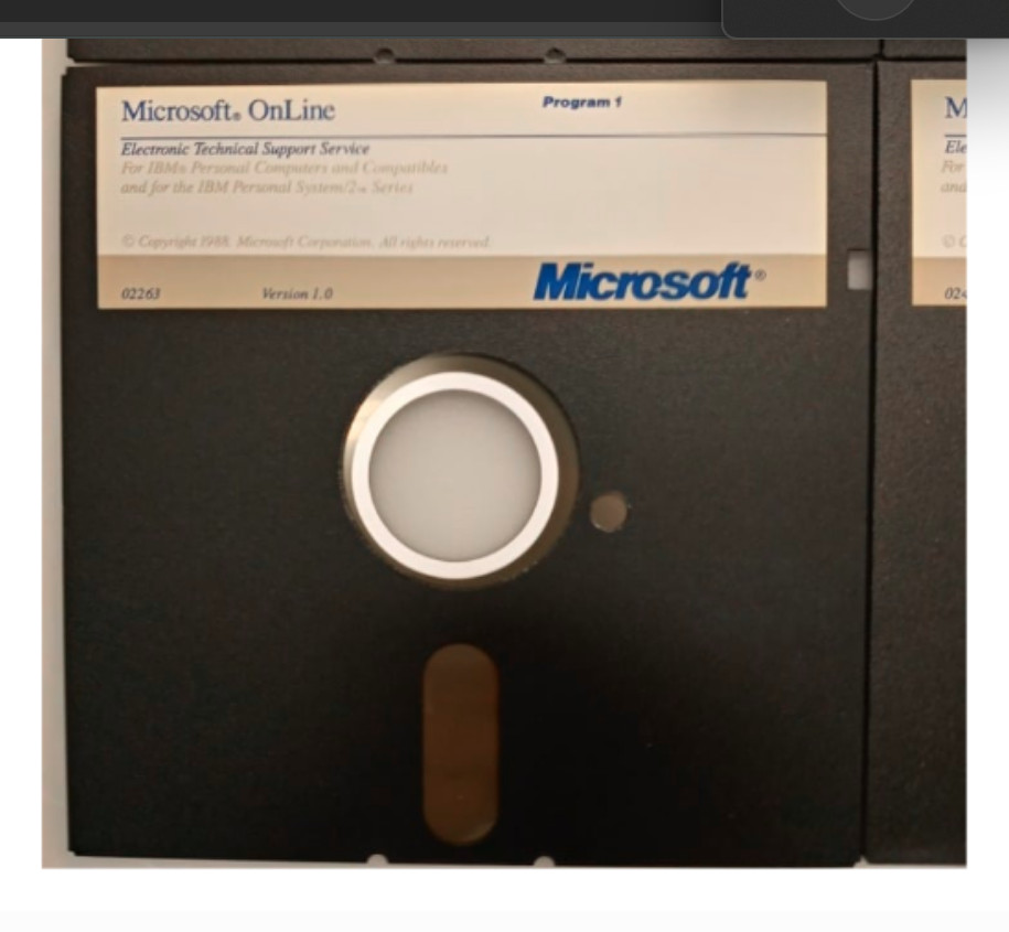 VTG MICROSOFT ONLINE V. 1.0 PROGRAM & UTILITIES INSTALL 5.25 FLOPPY COMPLETE SET