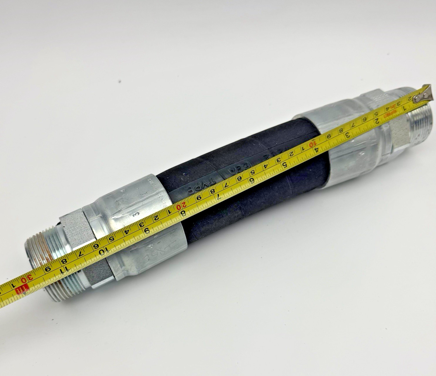 12" LONG  HYDRAULIC HOSE MALE EJ3S1 FITTING