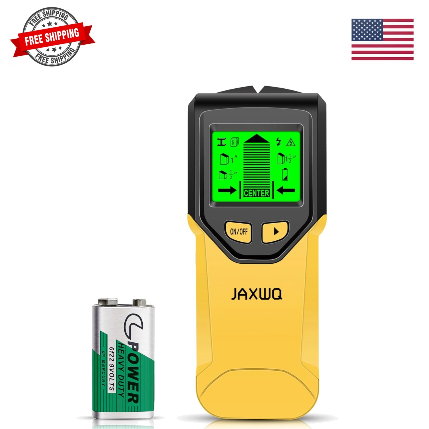 Stud Finder Wall Scanner - 5 in 1 Stud Finder Tool w/Microprocessor Chip and ...