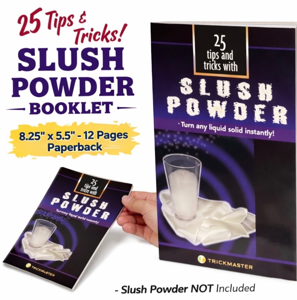SLUSH POWDER BOOK Booklet 25 Magic Tricks Vanish Science Disappearing Liquids