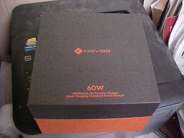 NOVOO Power Bank AC Output 110V-120V 20100mAh External Battery Pack Travel