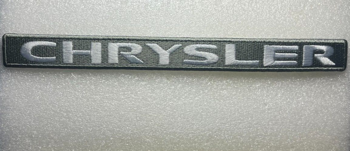 Chrysler patch chrysler patch car patch CHRYSLER PATCH 9.5" long iron or sew