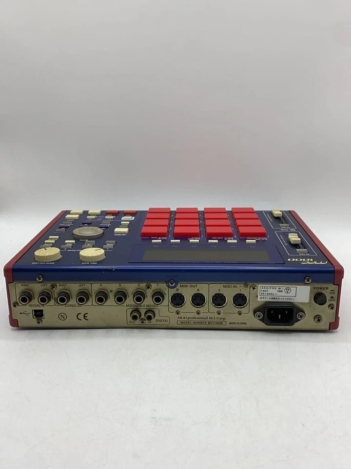 AKAI Professional MPC1000 Sampler Drum Machine Sequencer Blue Red No BOX