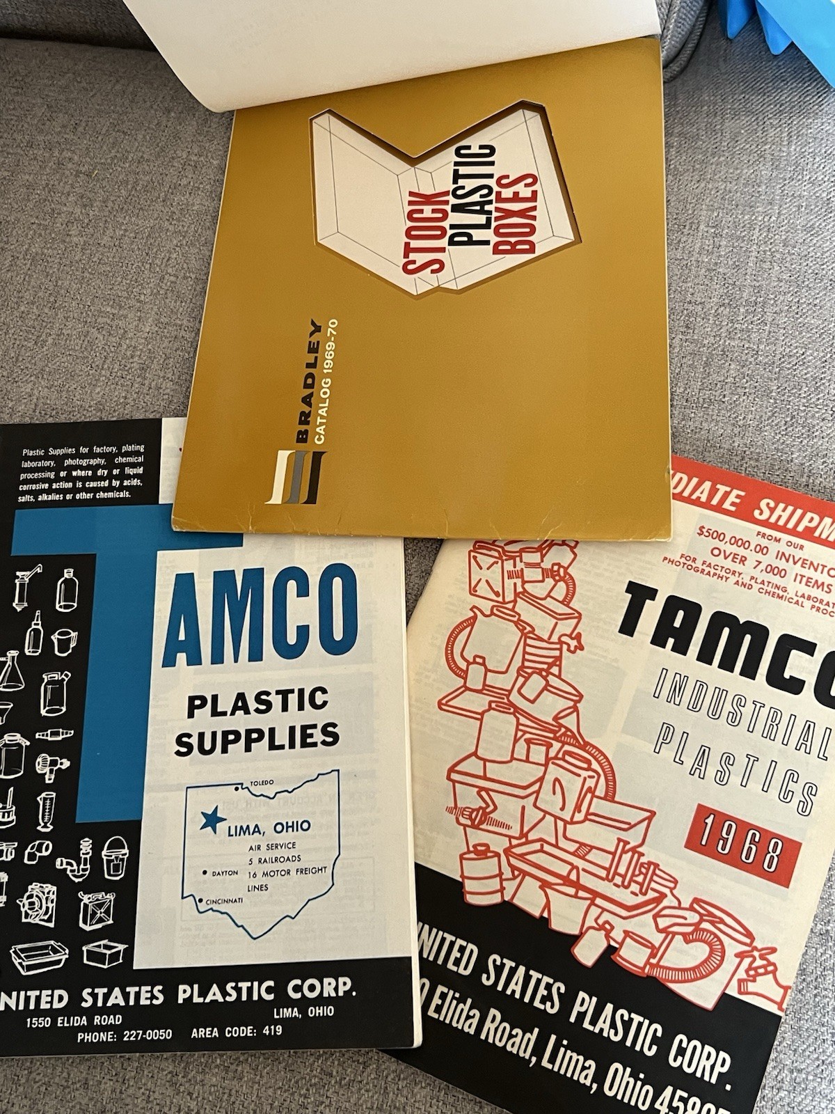 Vintage Amco Tamco  Plastic Compnents   Catalog Lot Drafting Engineering