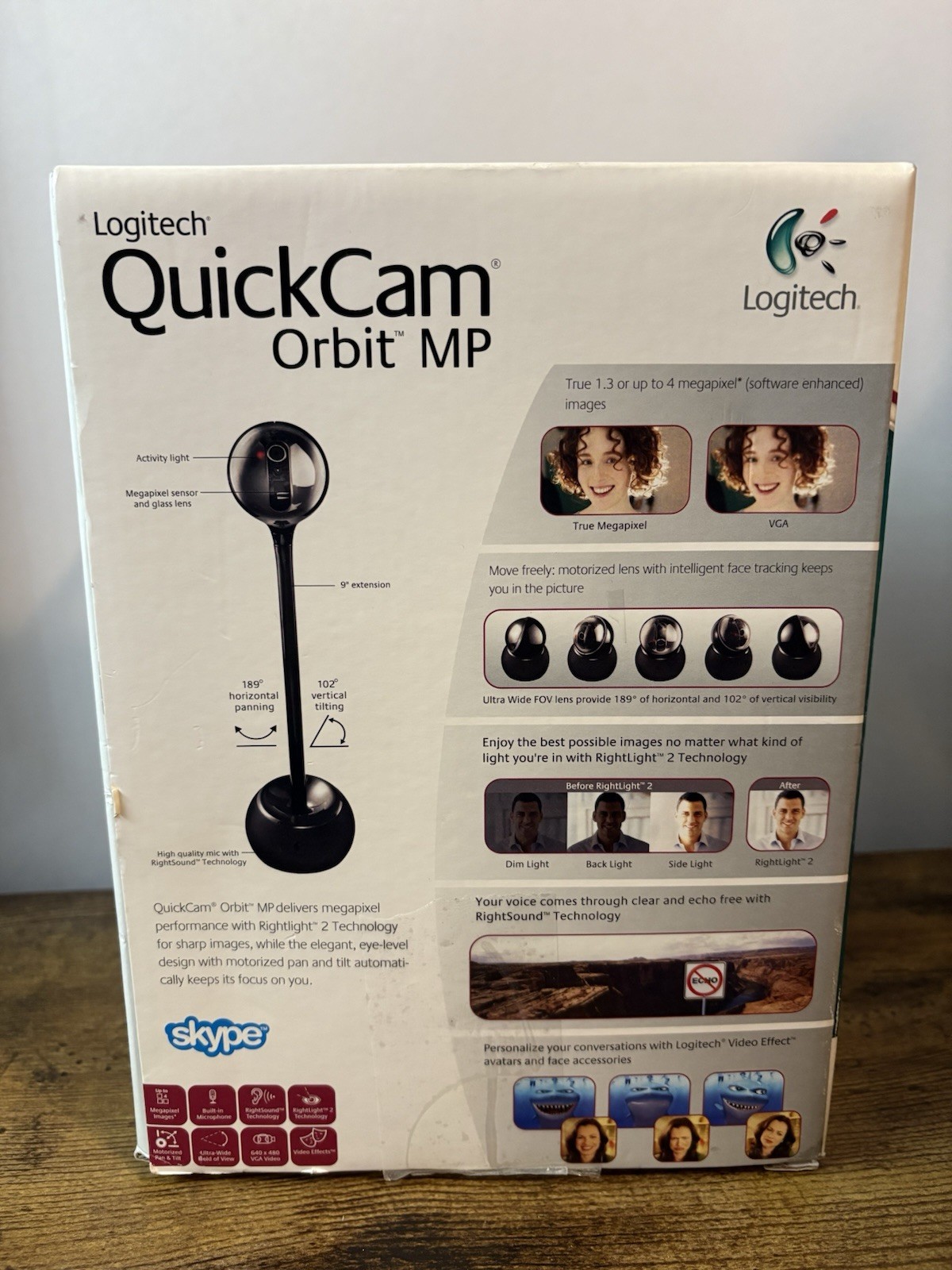 Logitech QuickCam Orbit MP Motorized Pan and Tilt Camera HD 2006