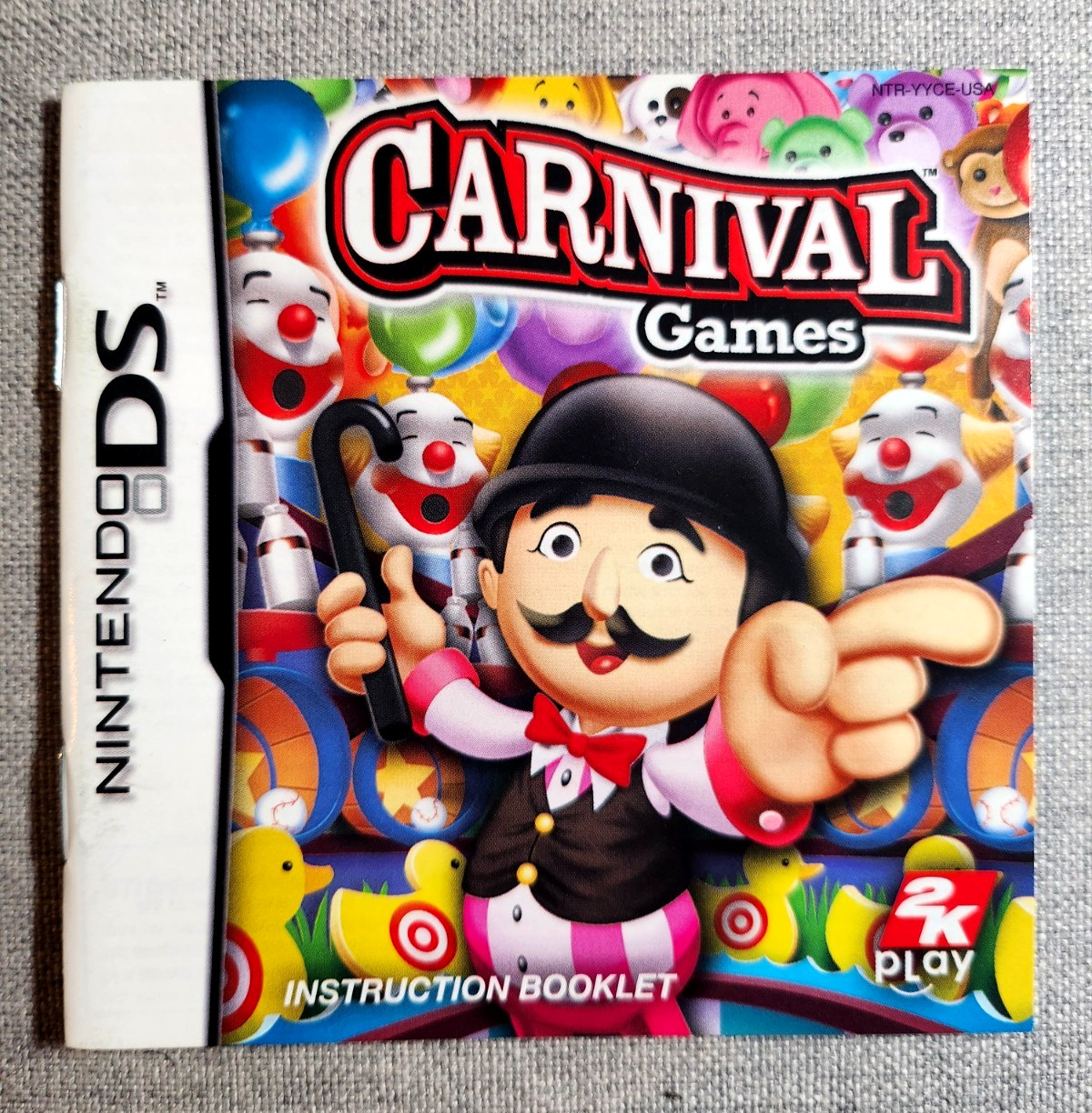 Carnival Games Instruction Manual Only - Nintendo DS