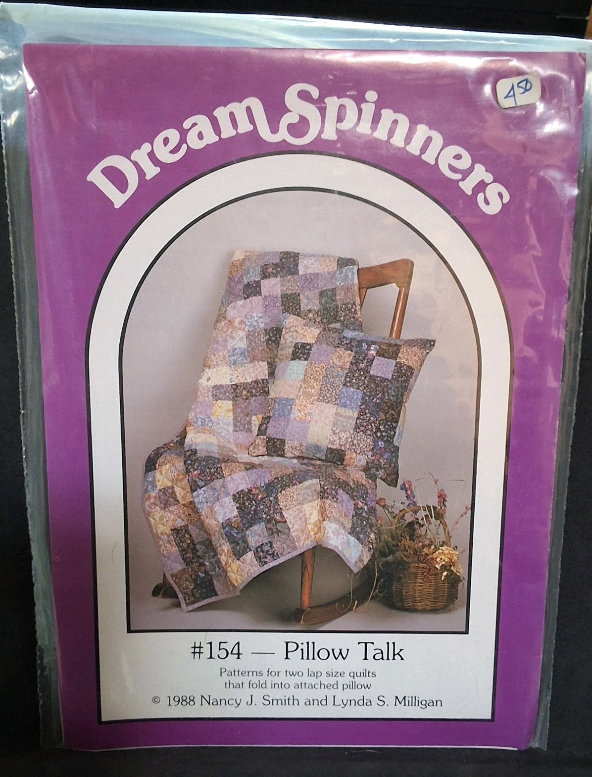 Pillow Talk Dream Spinners Two Lap Quilts #154 Quilt Pattern 1988 Great American