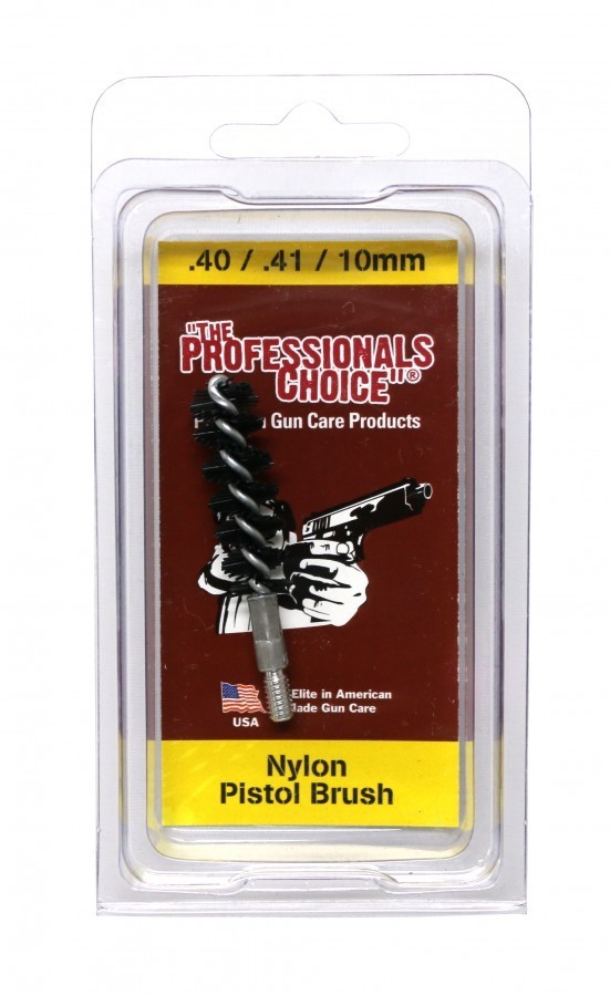 The Professionals Choice .40 .41 10mm Nylon Pistol Brush – TPC-NPB-151 Gun Clean