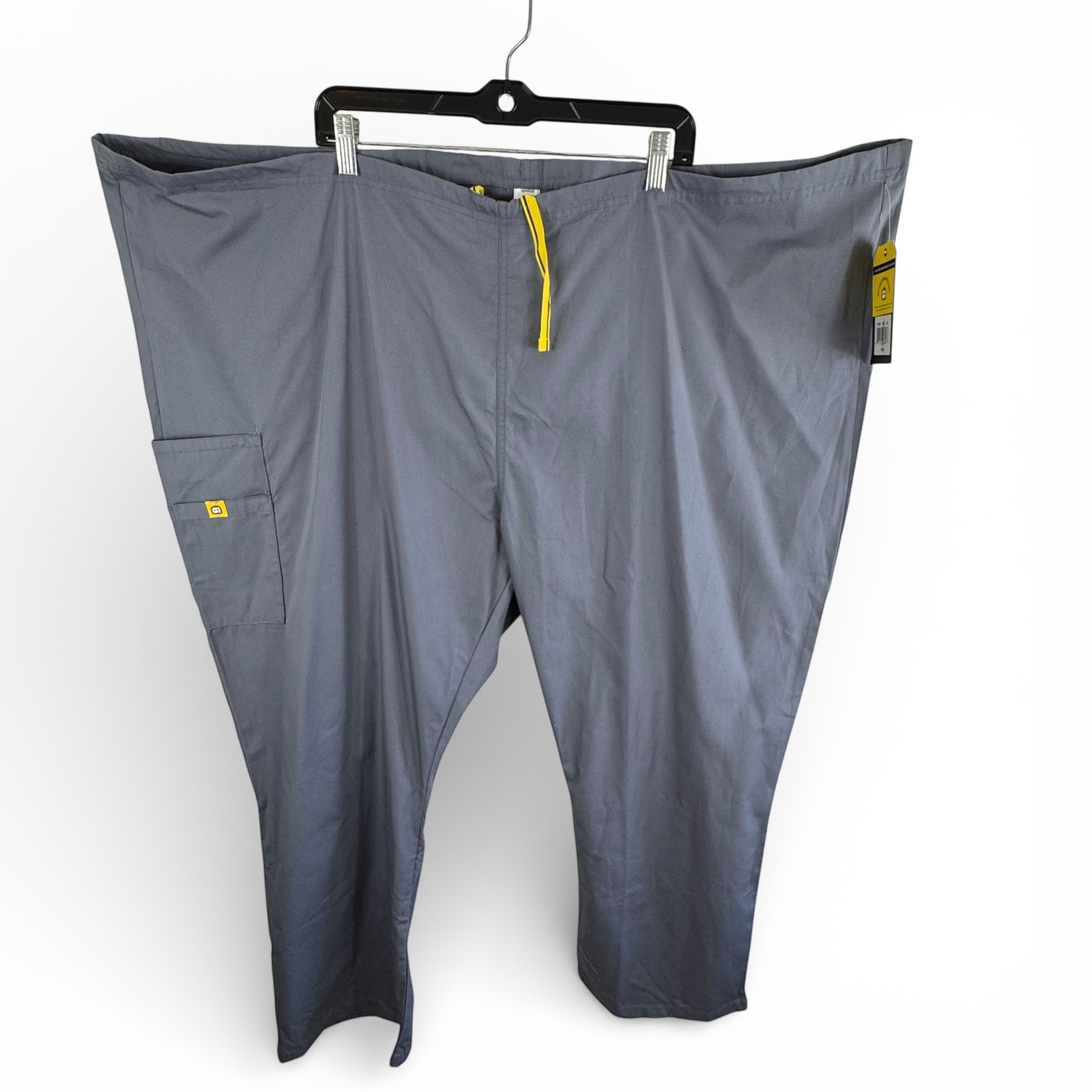 WonderWink 5038 Pewter Grey Scrub Pants Unisex 5X NWT Plus Size Drawstring