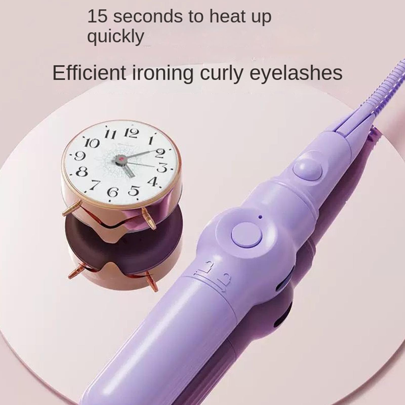 Electric Heated Eyelash Curler Quick Heating 3Temp Modes LED Display Lash Curler