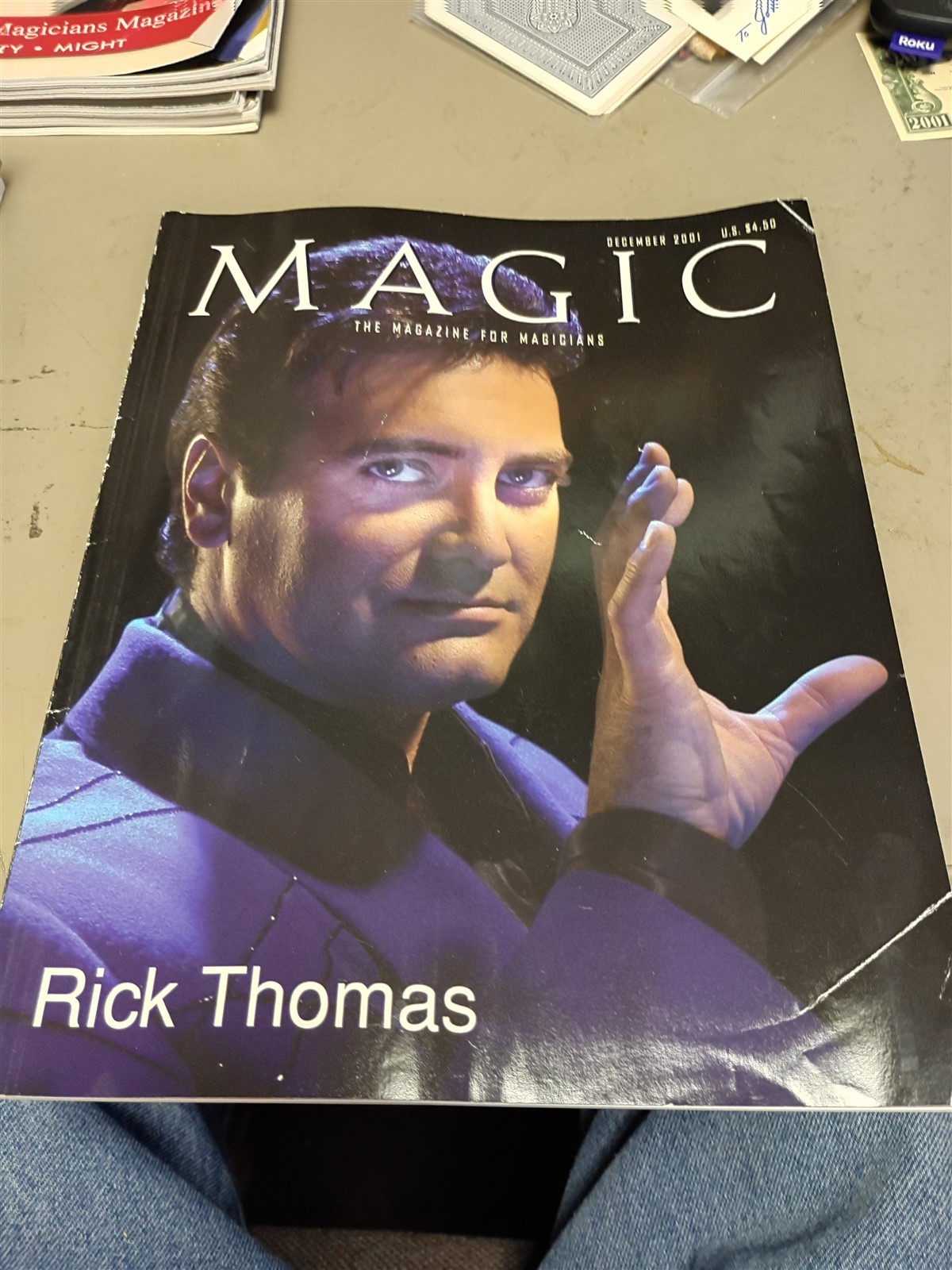 Rick Thomas Magic Magazine Issue December 2001 #1