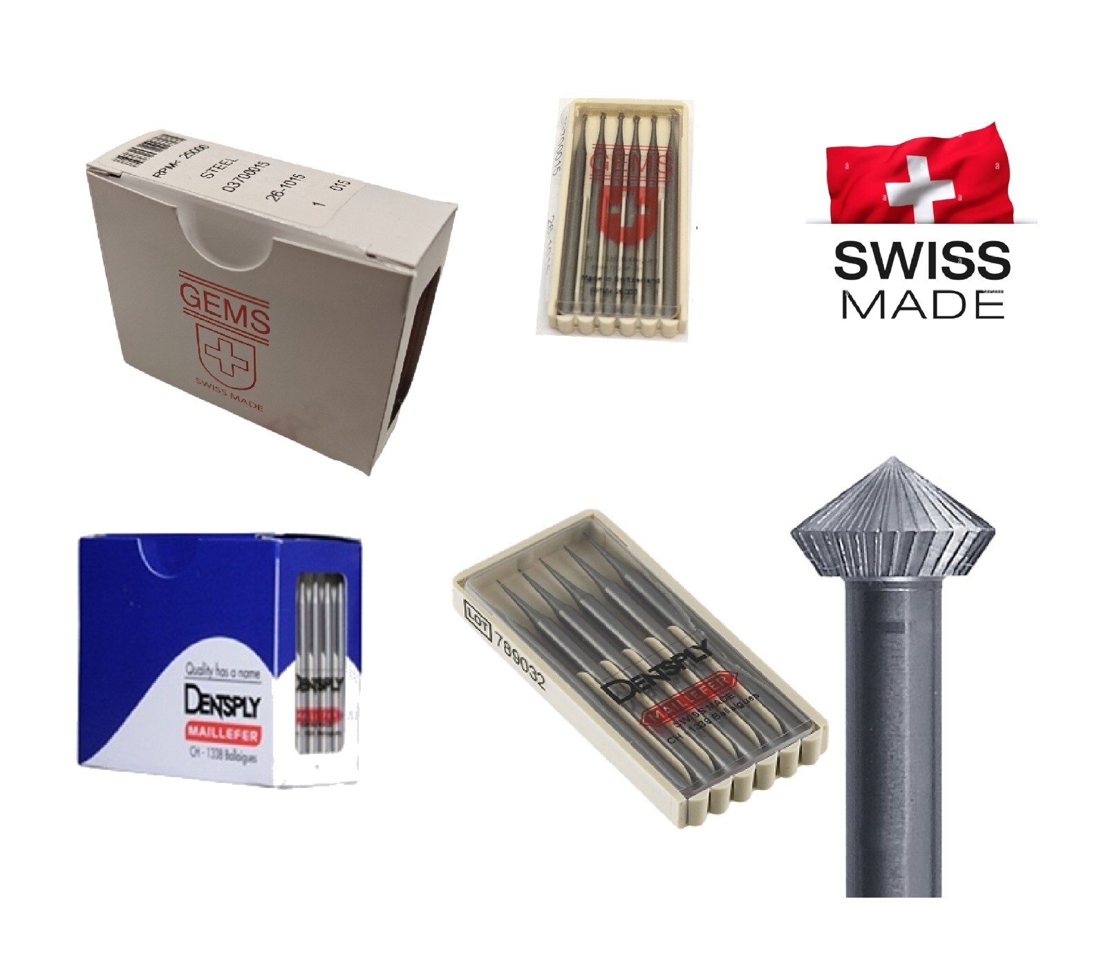 Swiss Burs Hart Bearing Fig 156C Diamond Setting Jewelry  Steel Size 010 to 023