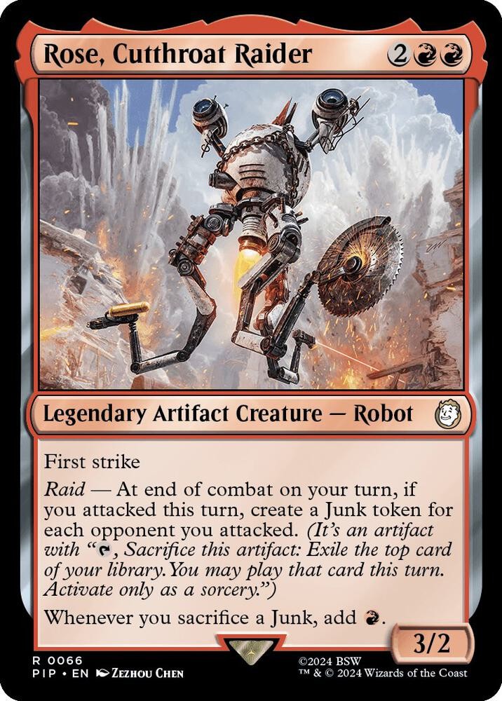 1x Rose, Cutthroat Raider - Universes Beyond: Fallout - NM  -  MTG