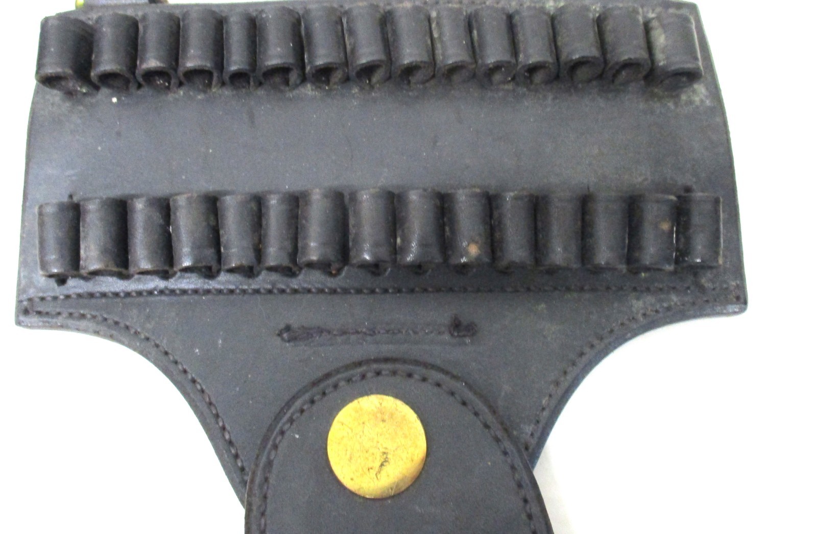 Vintage Smith & Wesson Double Row Holster Black Leather