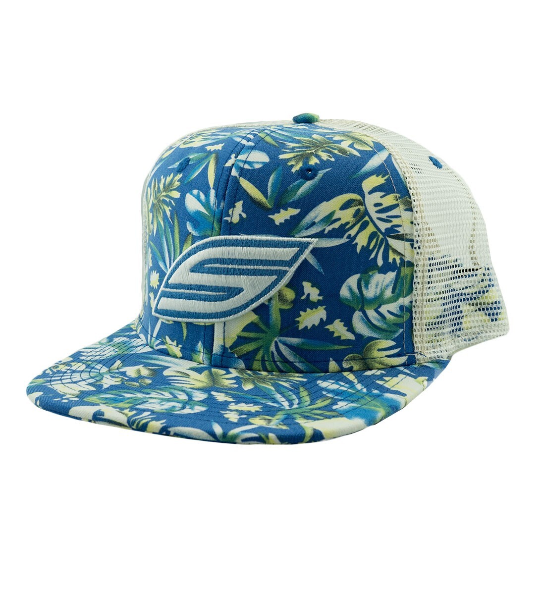 Social Paintball Snapback Hat S Logo Blue Flower Trucker New Free Shipping