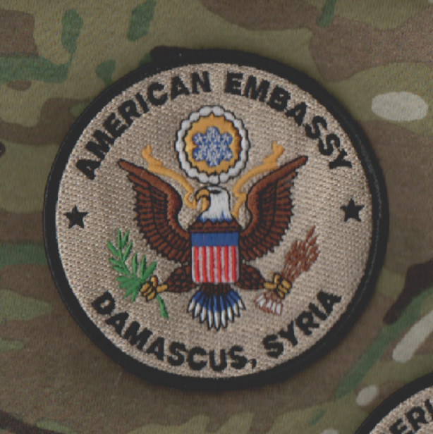 US EMBASSY DAMASCUS SYRIA STATE DEPT WPS CONTRACTOR DSS PMC vêlkrö INSIGNIA