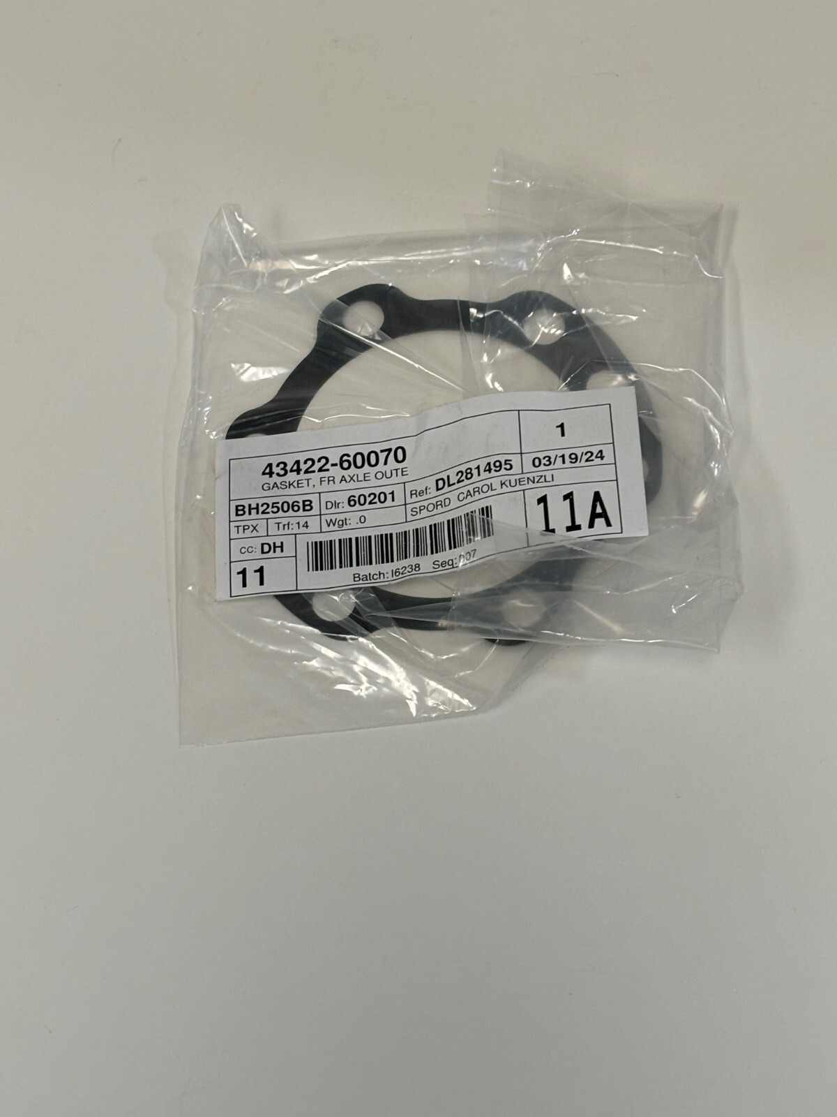 LEXUS OEM FACTORY FRONT OUTER SHAFT FLANGE GASKET 1998-2007 LX470