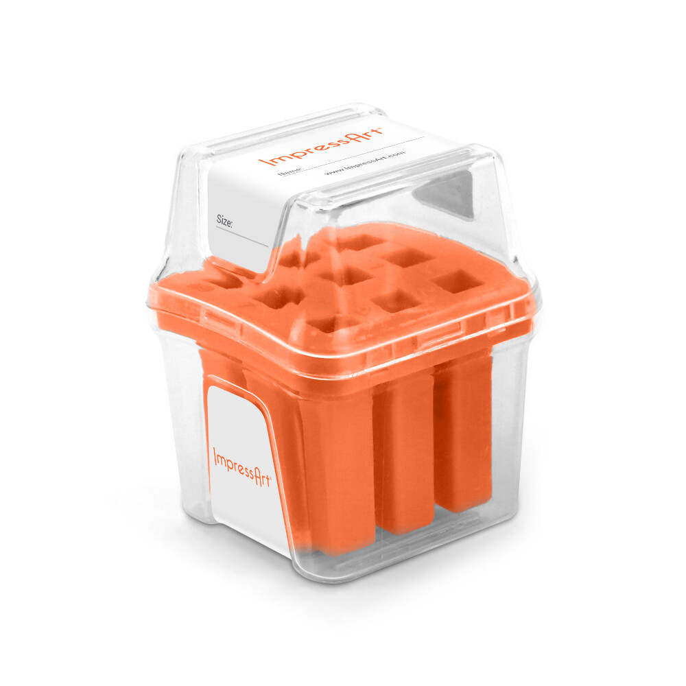 Metal Stamp Storage Case in Orange for 3mm Steel Punches by ImpressArt