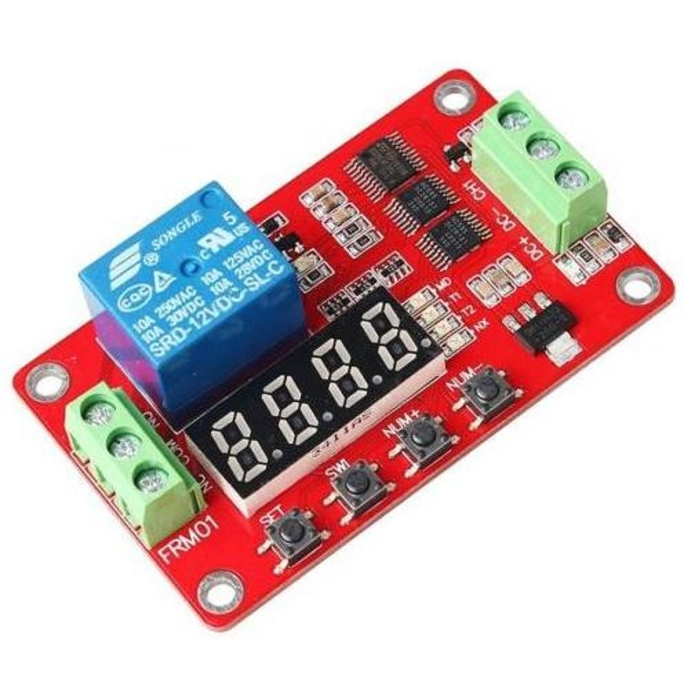 12V Relay Module Cycle Timer Module Self-locking PLC Delay FRM01 Multifunction