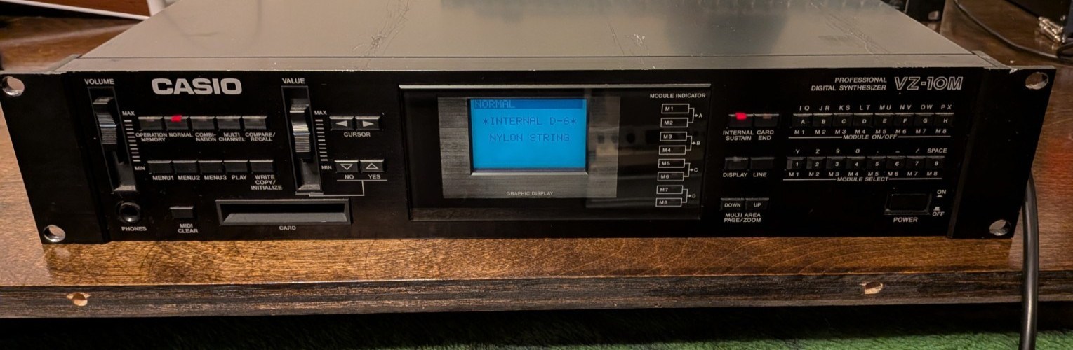 CASIO VZ-10M VZ10M Rackmount Synthesizer - tested and works!