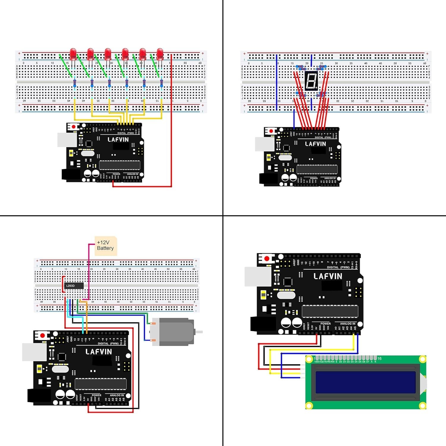 Electronics Starter Kit with Tutorial for Arduino-Compatible Devices and Sensors