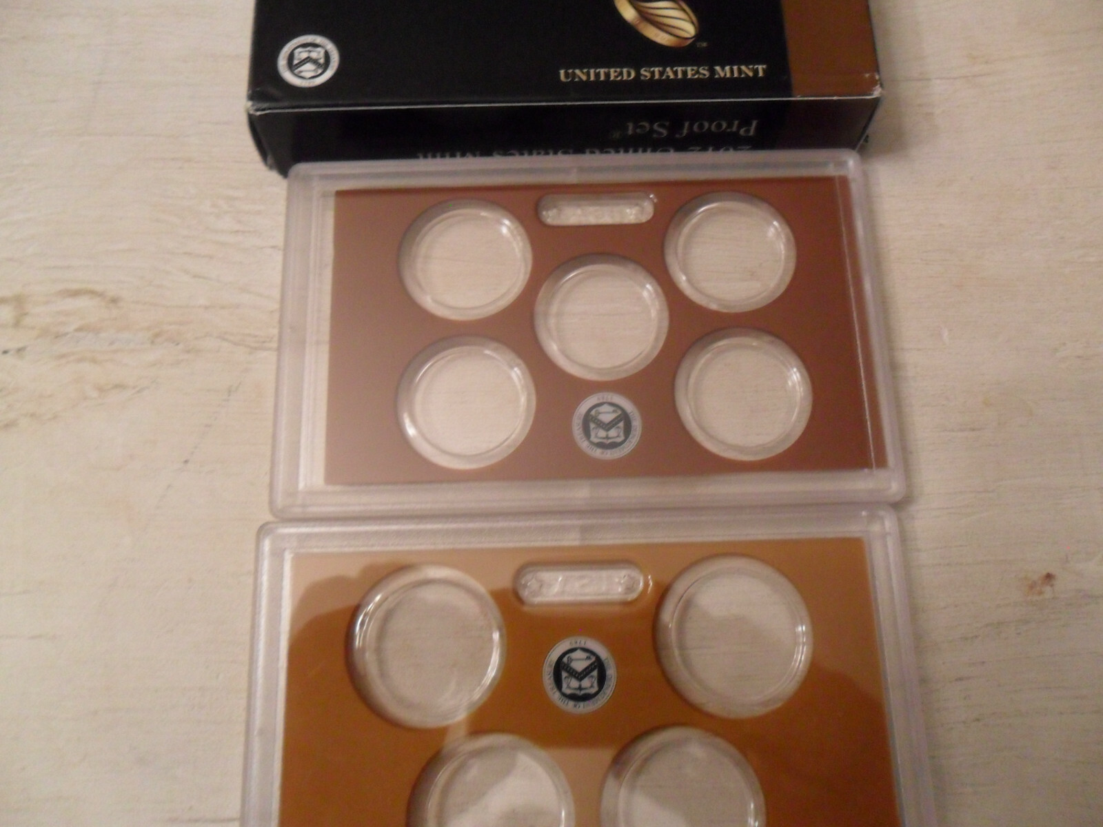 2012 Proof Set Box and Lenses ONLY *NO COINS*