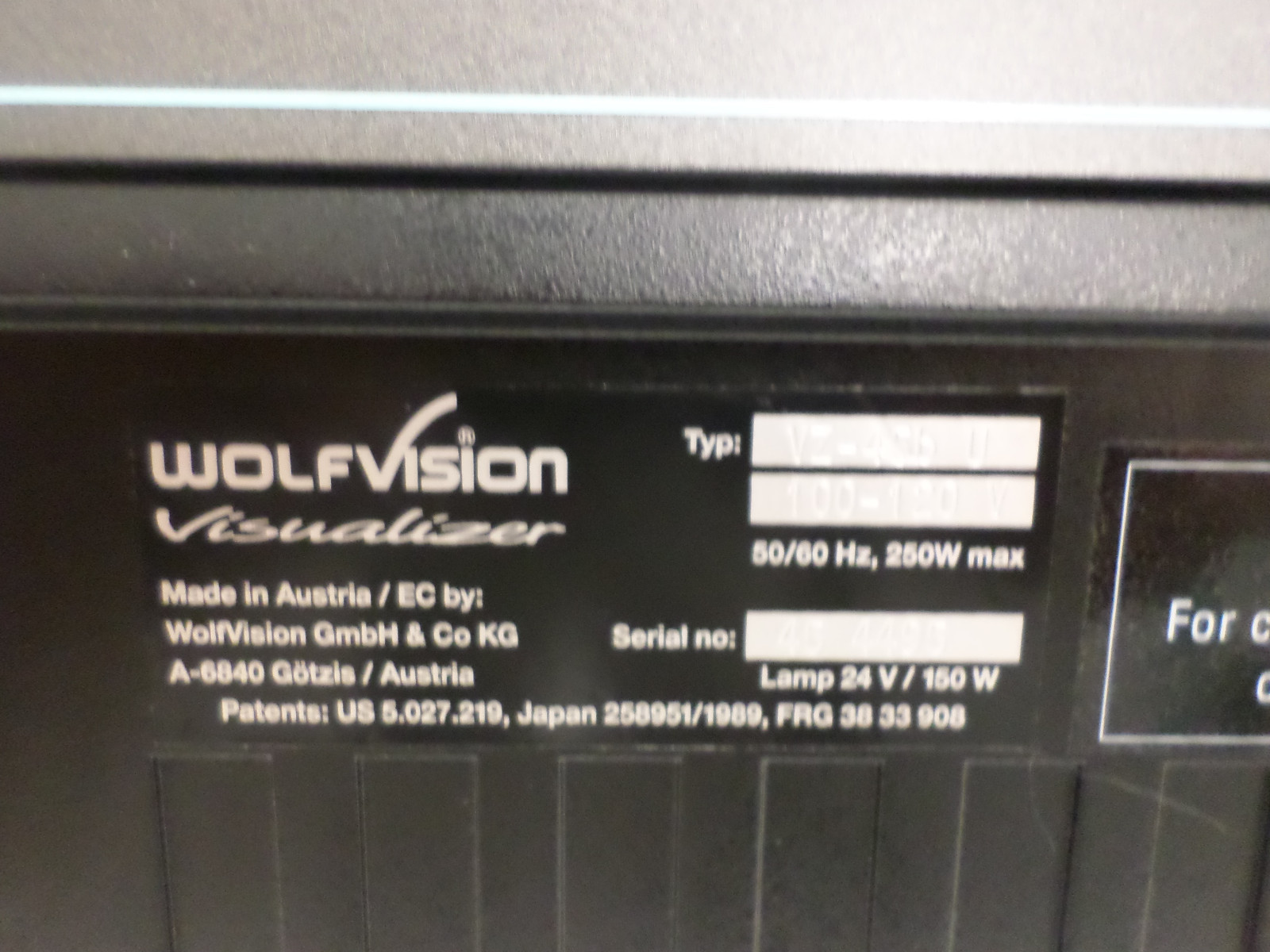 Wolfvision VZ-45b Visualizer