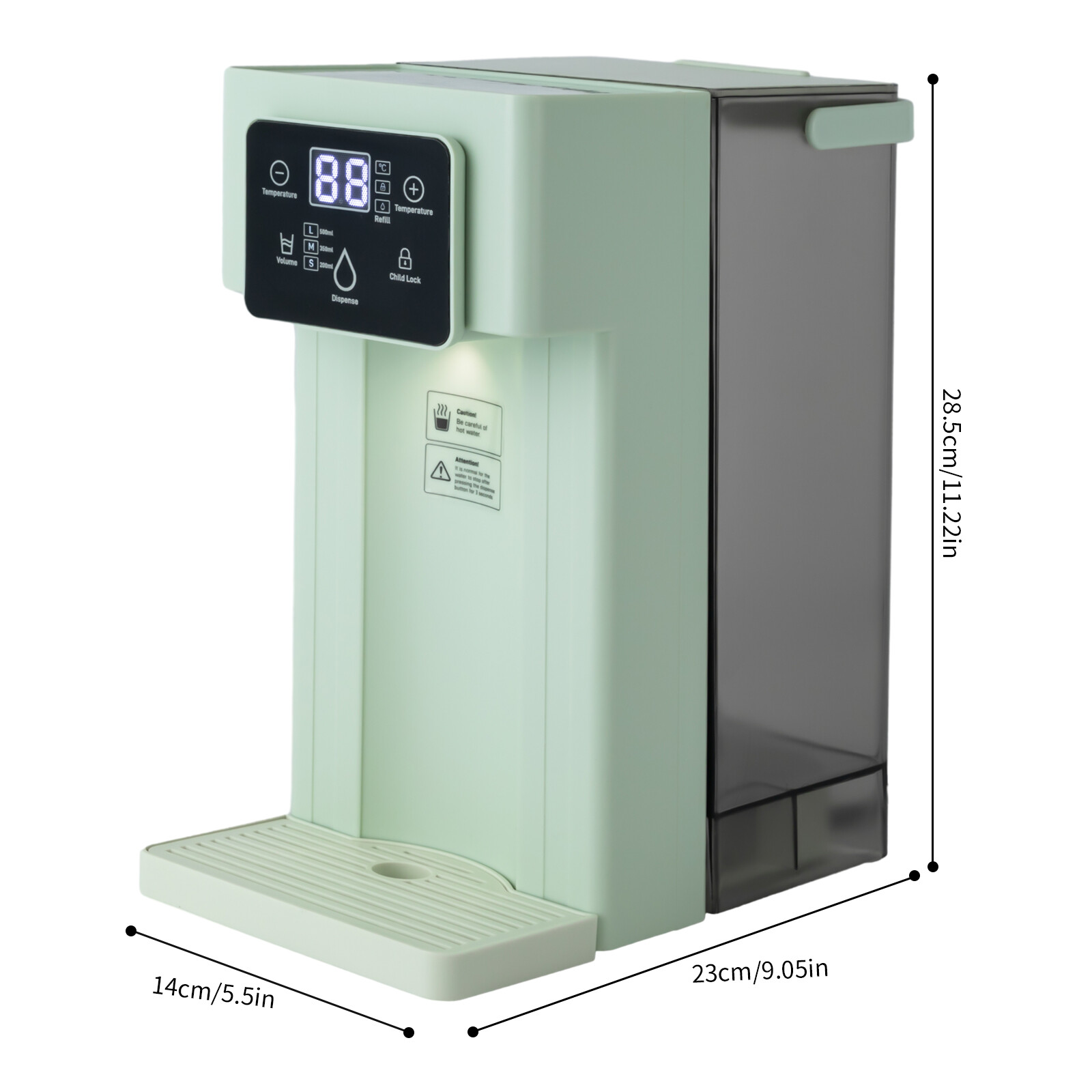 0.79Gal Countertop Water Dispenser Electric Instant Hot Water Dispenser&Filter