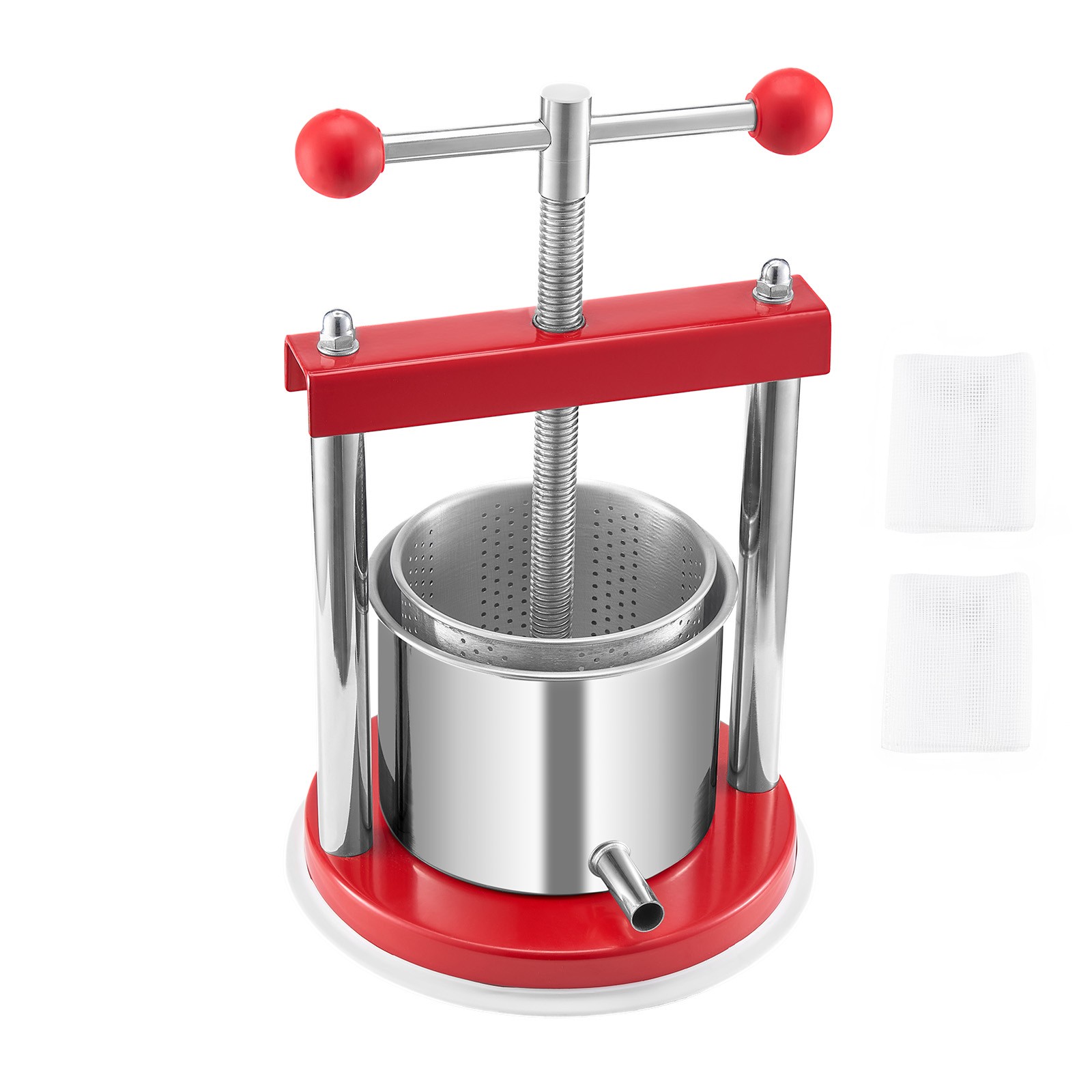 Uimoso Fruit Wine Press Manual Press for Wine 0.44 Gal/1.65L Stainless Steel