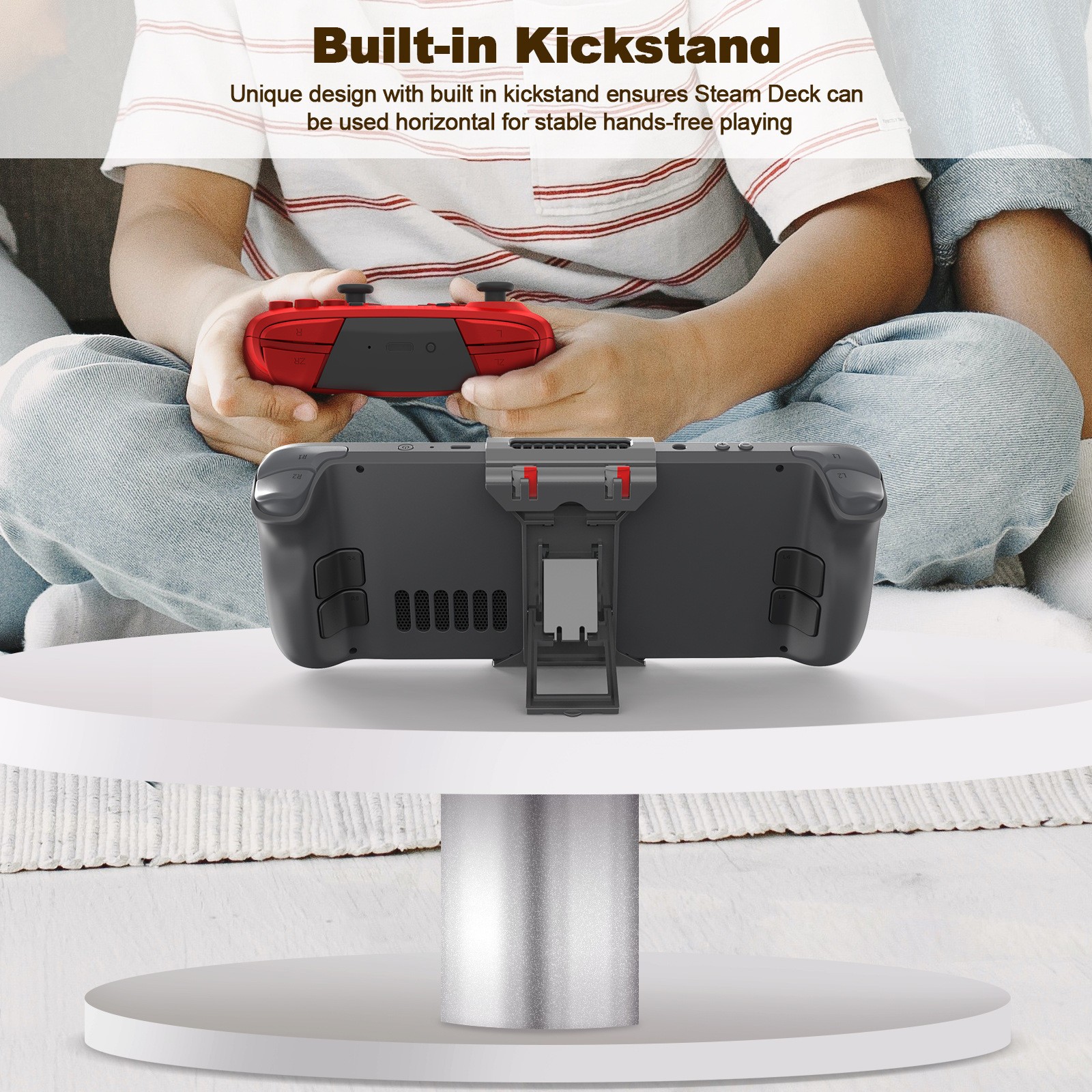 Console Desktop Holder Wall-Mounted TF Card Storage Bracket Kit For Steam Deck b