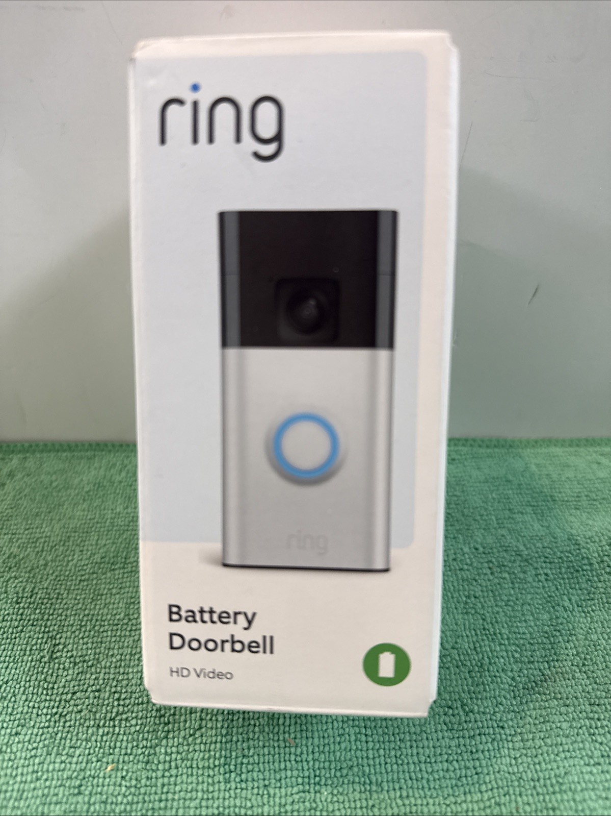 New Ring Battery Doorbell (2024) HD Smart Wifi Video Doorbell - Satin Nickel