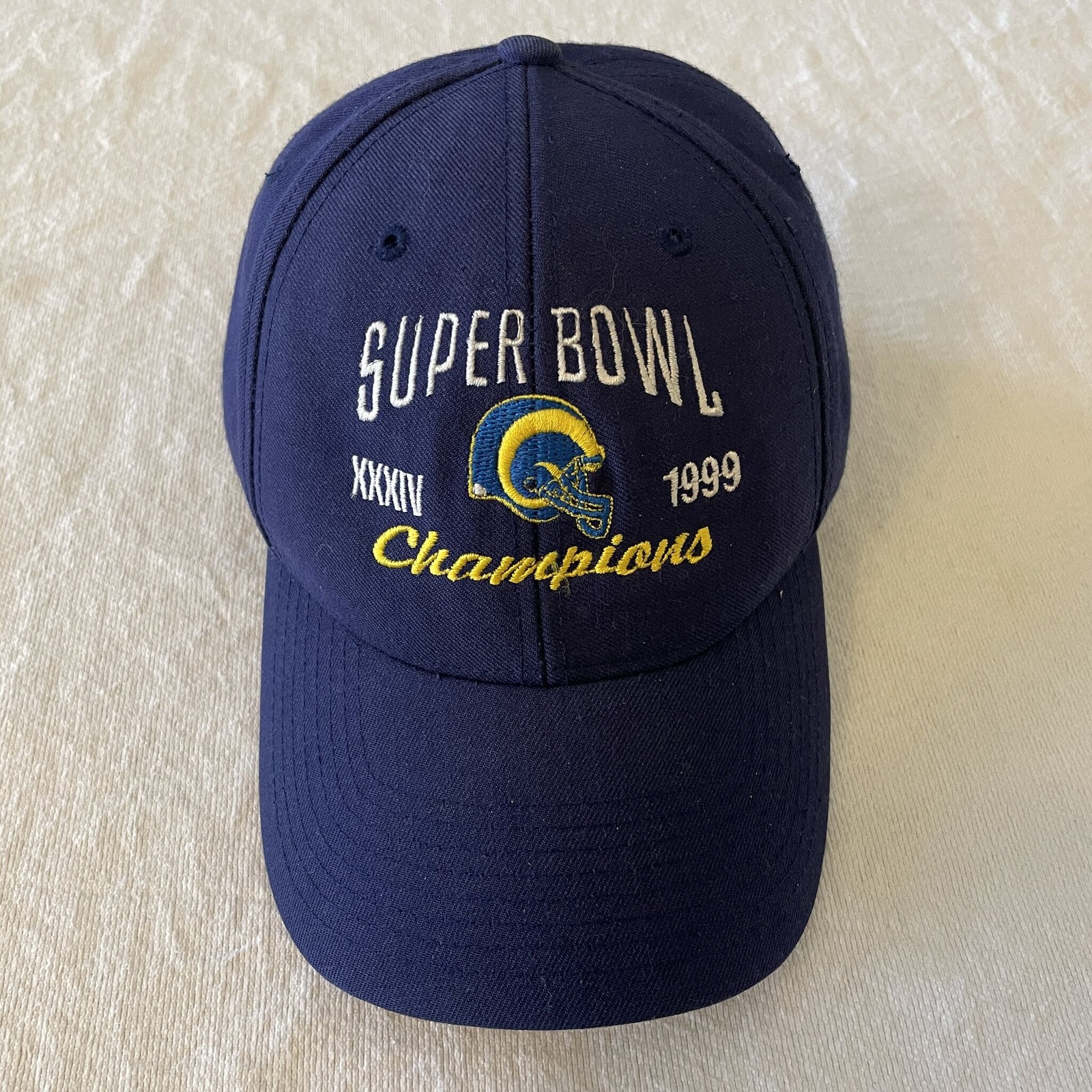 St. Louis Rams Super Bowl XXXIV Champions 1999 Baseball Cap Adjustable