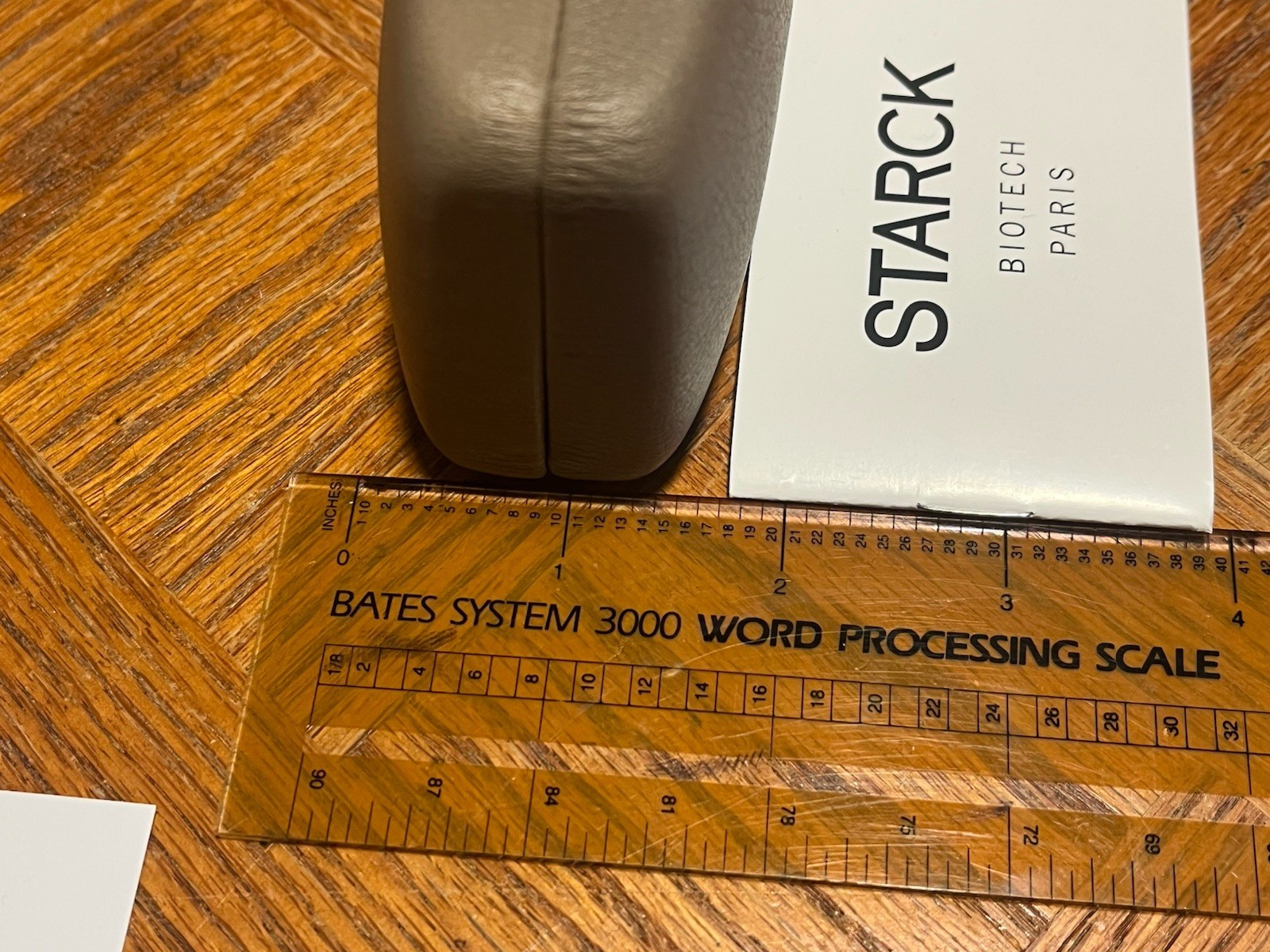 Starck Eyeglasses Case Only Hard Clamshell Beige With Cloth Replacement