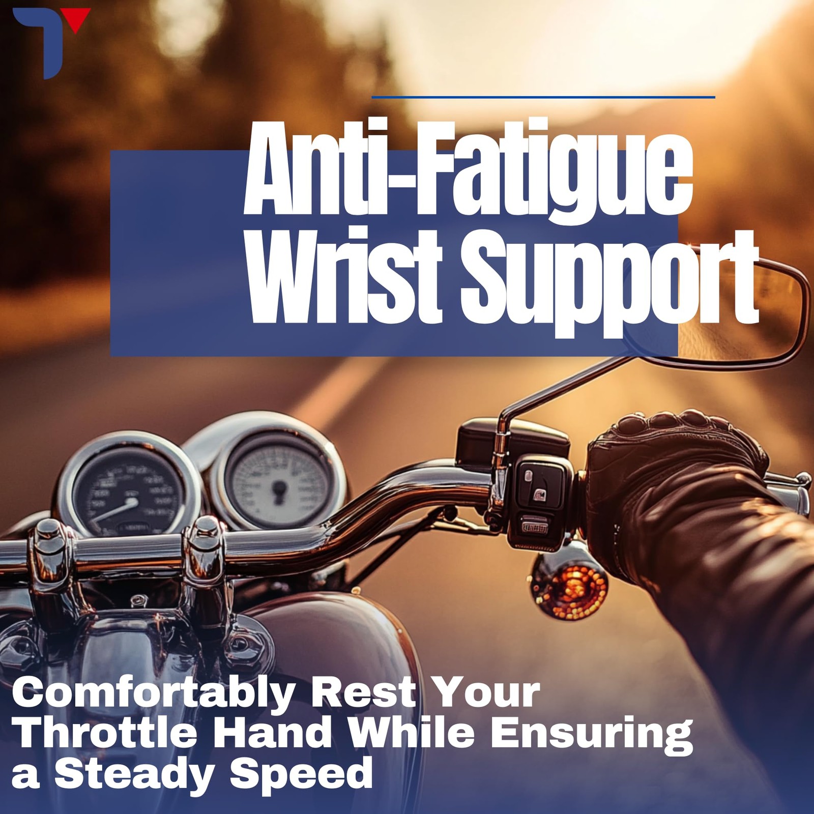 TOTSS - Universal Anti-Fatigue Motorcycle Throttle Lock, Heavy-Duty Cruise Co...