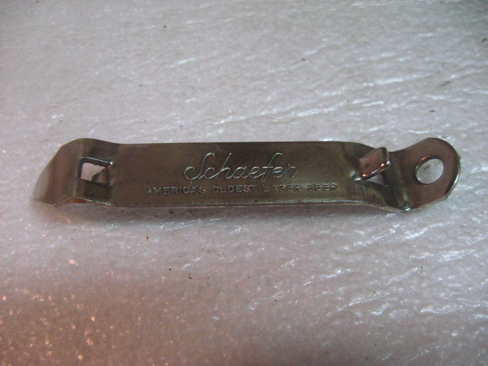 SCHAEFER BEER ADVERTISING CAN OPENER NOS