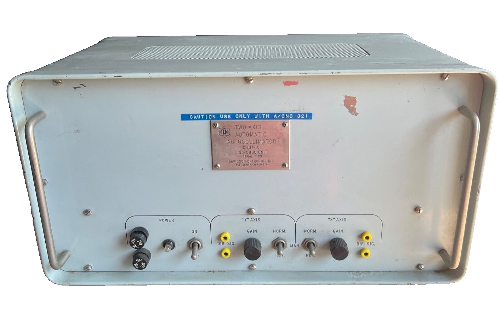 1970s Autocollimator Vintage Davidson Optronics D707 Precision Optical Equipment