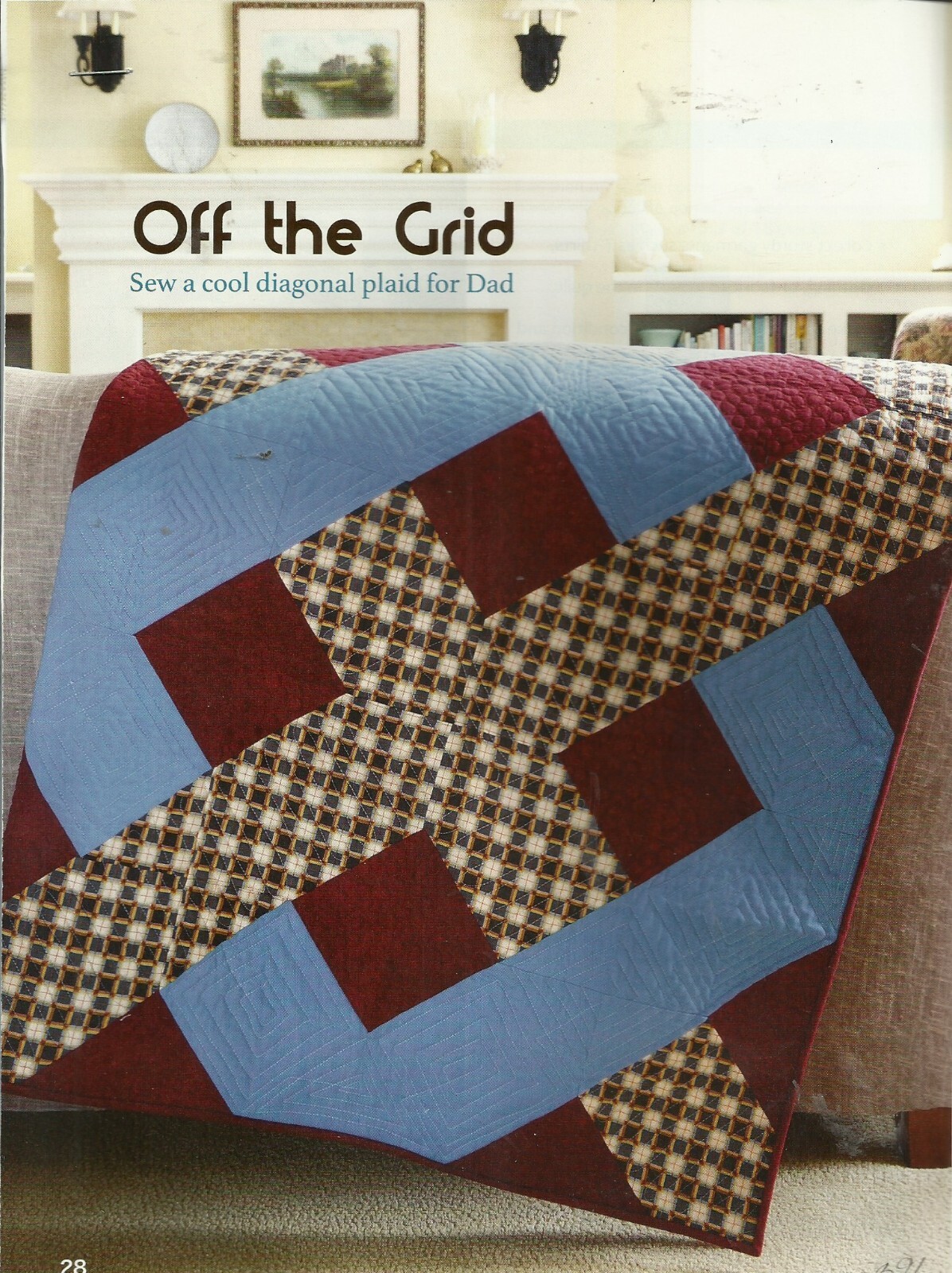 B0108  OFF THE GRID QUILT PATTERN/INSTRUCTIONS