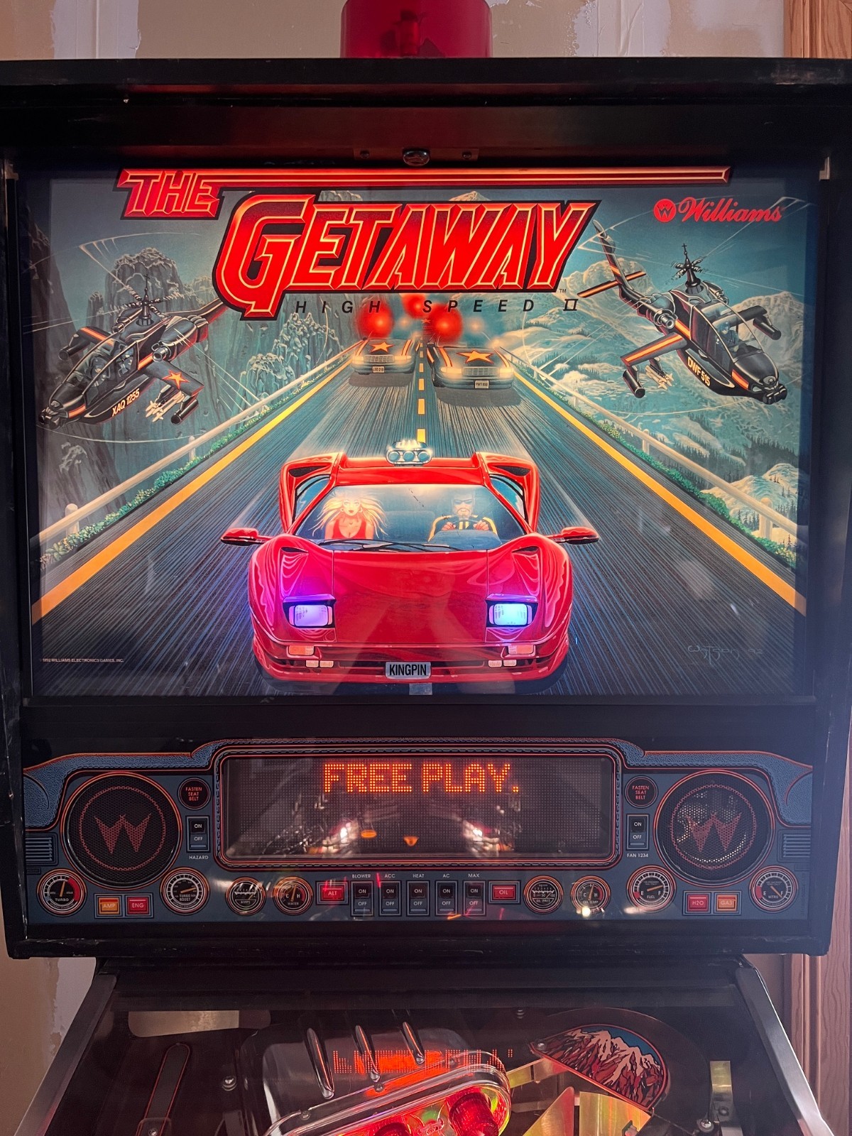 The Getaway High Speed II Williams Pinball Machine