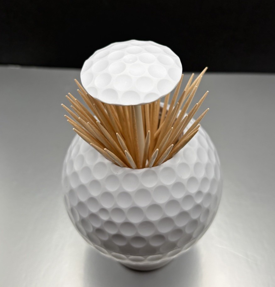 Golf Ball Toothpick Holder