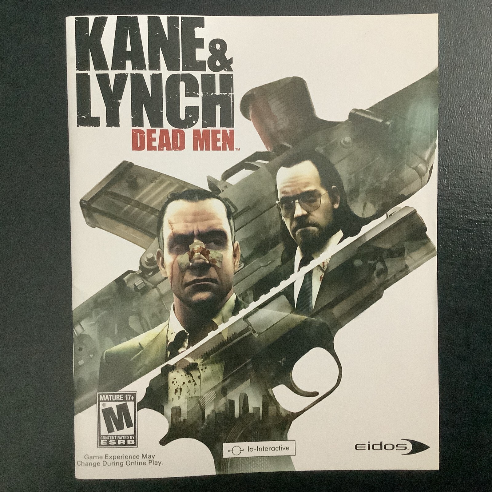 Kane & Lynch Dead Men PS3 PlayStation 3 Instruction Manual Only